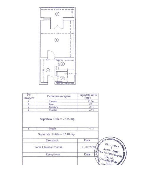 Basarabia Garsoniera de vanzare in zona Costin Georgian-metrou